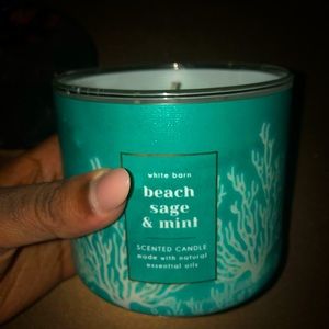 Bath & Body Works Candle -Beach Sage & Mint